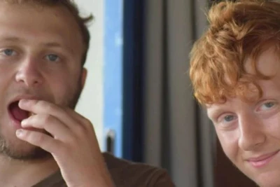 Yotam Chaim (right) with his brother Tuval Chaim. (Photo: Courtesy of the family)