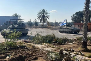 Entry of the IDF combat team forces of Division 401 into the Rafah crossing border on its Gazan side, on the morning of May 7, 2024 (Photo: IDF).