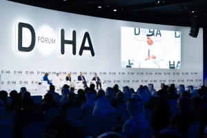 Qatar Prime Minister and Minister of Foreign Affairs Mohammed bin Abdulrahman al Thani speaking at Doha Forum, December 6 , 2025  Photo: 
Ministry of Foreign Affairs - Qatar X