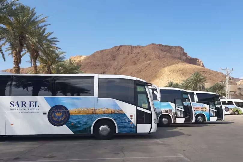 Sar El Tour buses in Israel, 2020 Photo:  sareltours.com