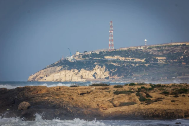 View of an IDF army base in Rosh Hanikra, at the border between Israel and Lebanon, on January 17, 2024 (Photo: Yossi Aloni/Flash90).