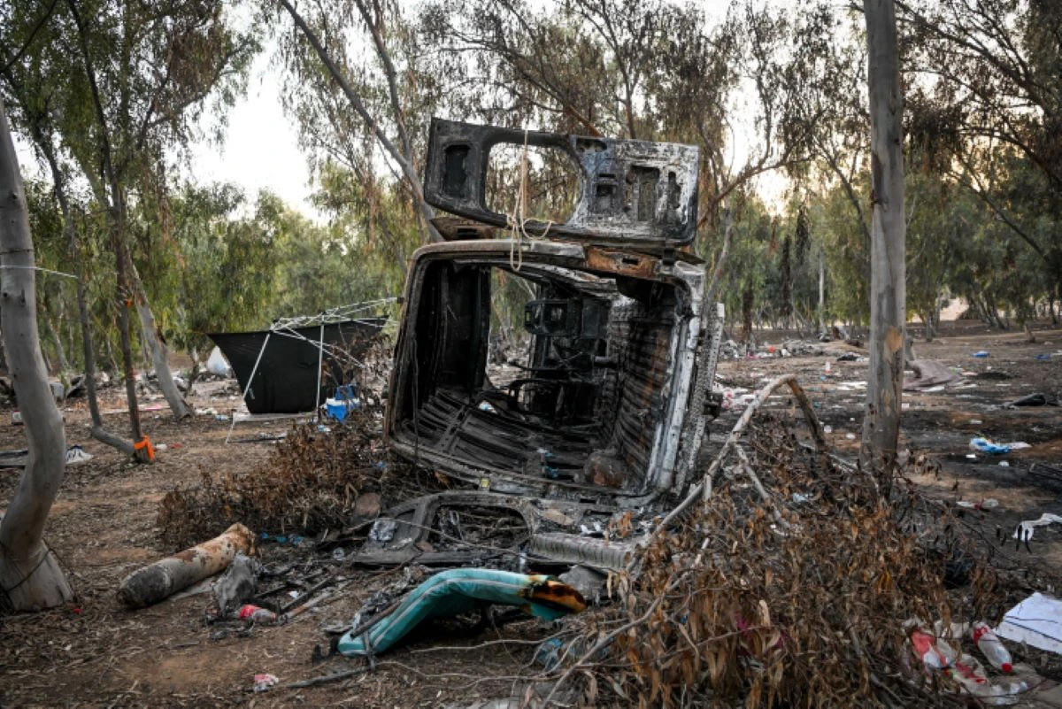 The area of ​​the Nova party where hundreds of Israelis were murdered and kidnapped by Hamas terrorists on October 7, 2023, Israel, November 2, 2023 (Photo: Arie Leib Abrams/Flash90).