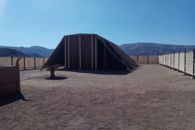 The Tabernacle replica at Timna, in 2017 (Photo: Aaron Goel).