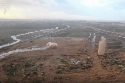 Destruction of Hamas' terror tunnel in the northern Gaza Strip, on March 2024 (Screenshot: IDF).
