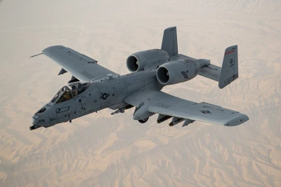 A U.S. Air Force A-10 Thunderbolt II  flies over the U.S. Central Command area, June 29, 2025 Photo: (U.S. Air Force by Staff Sgt. Justin Parsons)