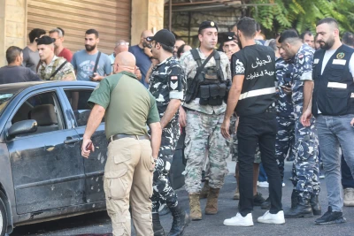 Lebanese forces in Beirut, Lebanon, on September 26, 2024. Photo by Fadel Itani via Reuters.