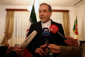 Iranian Foreign Minister Abbas Araghchi gives a briefing on the sidelines of a UN event in Lisbon, Portugal, November 27, 2024. REUTERS/Pedro Nunes