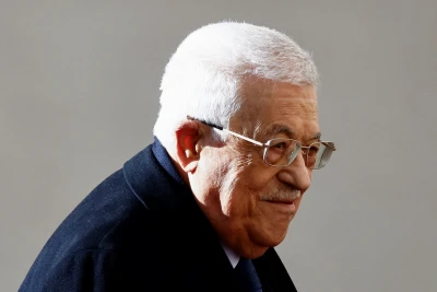 Palestinian President Mahmoud Abbas at the Vatican, December 12, 2024. Photo via REUTERS, edited by All Israel News.