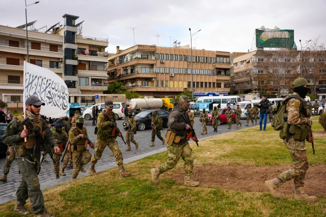 Organized Today, December 27, 2024, A Military Parade For The Fighters Of The Military Operations Administration In Abbasid Square, In The Heart Of The Capital, Damascus.(Photo by Rami Alsayed/NurPhoto)