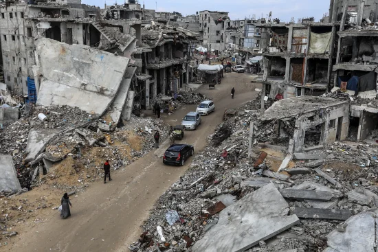 Khan Younis, Gaza Strip, February 11th, 2025. Photo: Abed Rahim Khatib/Reuters