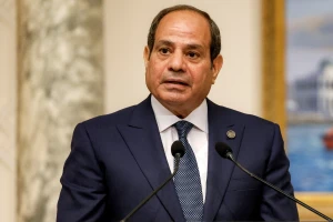 Egyptian President Abdel Fattah al-Sisi attends a press conference on the day of his meeting with French President Emmanuel Macron at the Presidential Palace in Cairo, Egypt, April 7, 2025. (Photo: Reuters)