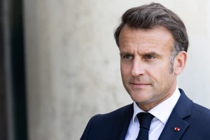 French President Emmanuel Macron at the Elysee Palace, in Paris, France, on May 7, 2025. (Photo: Reuters)