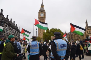 Protest In Support Of Pro-Palestine Healthcare Workers Facing Suspension Over Social Media Posts
Wednesday, October 15th, 2025. Photo: Reuters Connect by Vuk Valcic