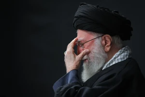 Iranian Supreme Leader Ayatollah Ali Khamenei participates in the mourning ceremonies on the anniversary of the death of Fatima, the daughter of the Islamic prophet Muhammad, at the Imam Khomeini Hussainiyah in Tehran. Photo: Iranian Supreme Leader's Office via Reuters Connect