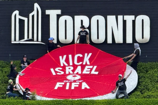 ‘Kick Israel Out of FIFA’: Pro-Palestinian activists target Israel at World Cup match in Canada