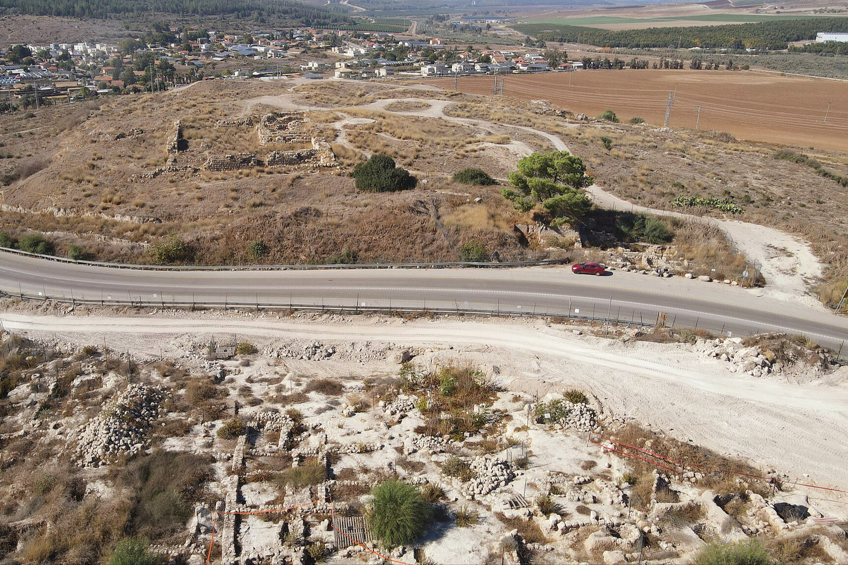 Aerial Photo of Tel Bet Shemesh landscape, 20 Novenber, 2022 Photo: Wikimedia Commons