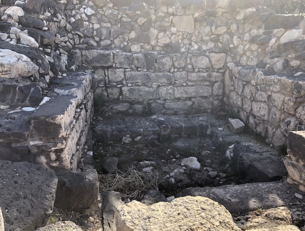 The 1st century A.D Synagogue's room (Photo: Greg Bastin)