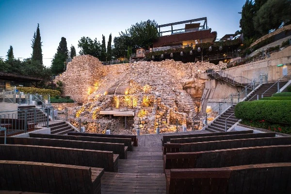 The Stepped Stone Structure at the area G of City of David, dated to the Canaanite or Israelite United Kingdom periods, is a retaining wall for a major structure built above (Photo: COD's Facebook).