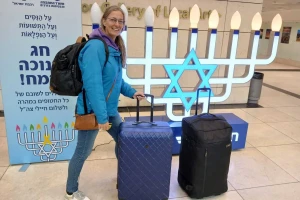 Ellen Tjittes in Israel.