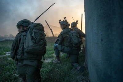 Soldiers of the IDF's Kfir Brigade operating in the northern Gaza Strip in December 2024 (Photo by IDF).