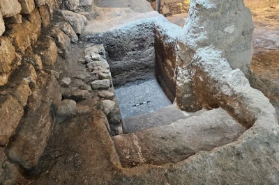 A mikvah founded from the second temple era, December 29 Photo: Israel Antiqiuties Authority Facebook