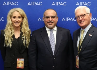 Bahraini Crown Prince and the Prime Minister Salman bin Hamad Al Khalifa at AIPAC, March 3, 2022 (Photo AIPAC)