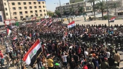Protest in Tahreer Square, Baghdad, May 25, 2021 (Photo: Twitter)