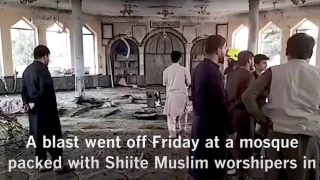 Aftermath of terror attack in a Shiite mosque in Afghanistan, Oct. 8, 2021. (Photo: screenshot)