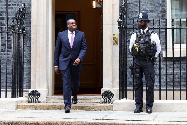 Britain's newly appointed Foreign Secretary David Lammy leaves Downing Street, following the results of the election, in London, Britain, July 5, 2024. (Photo: REUTERS/Toby Melville)