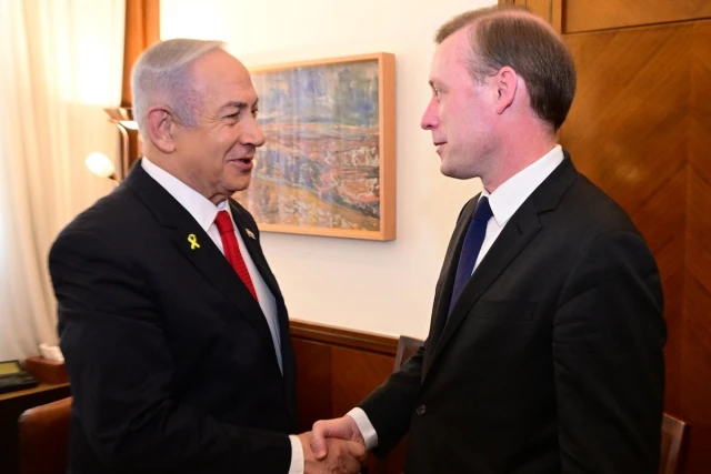 Israeli Prime Minister Benjamin Netanyahu meets with US National Security Advisor Jake Sullivan in Jerusalem, Dec. 12, 2024. (Photo: Koby Gideon/GPO)