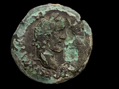 Portrait of the Roman Emperor Antoninus Pius. Photo: Dafna Gazit, Israel Antiquities Authority
