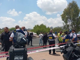 Scene of a terror attack in central Israel, July 14, 2024. (Photo: Magen David Adom)