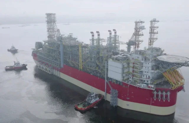 Energean Power's floating gas production rig 
(Photo: Energean)