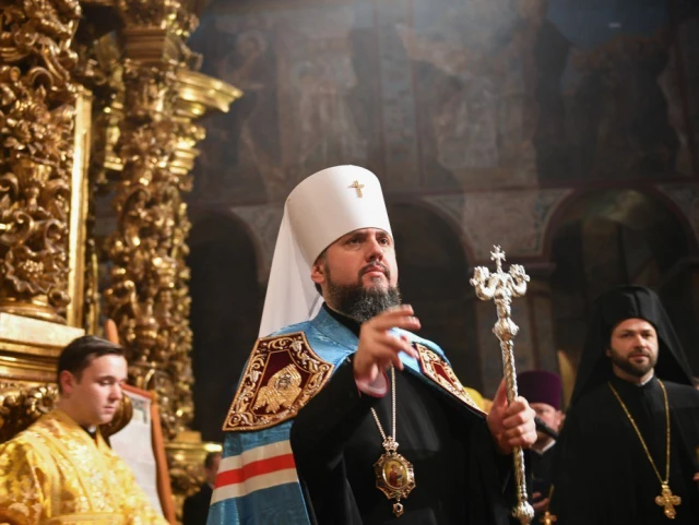 Orthodox Metropolitan of Kyiv and All Ukraine Epiphanius I (Photo: Ukraine's Mission to the EU/Twitter)