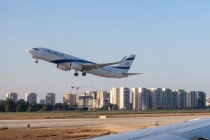 Flights take off at Ben Gurion International Airport. April 17, 2024. Photo by Yossi Aloni/FLASH90