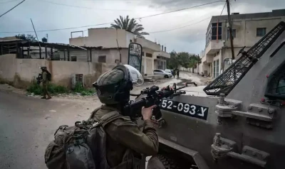 IDF raid on a Palestinian terrorist cell in Jericho in February (Photo: IDF Spokesperson Unit)