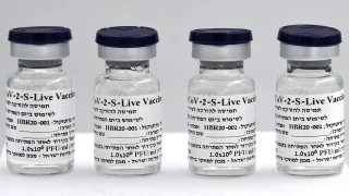 Vials of BriLife COVID-19 vaccine developed by Israel Institute for Biological Research. (Photo: Ministry of Defense Spokesperson's Office)