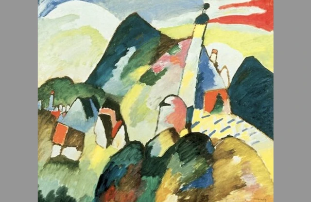 Wassily Kandinsky, View of Murnau with Church, 1910 (Public domain)