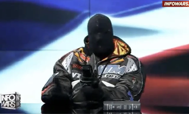 Kanye West on InfoWars with Alex Jones, Dec. 1, 2022. (Photo: Screenshot/Twitter)