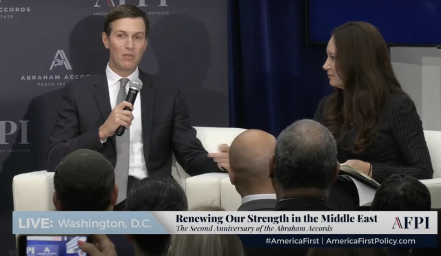 Former White House senior advisor Jared Kushner speaks at an event commemorating the 2nd anniversary of the signing of the Abraham Accords, in Washington, DC, September 12, 2022. (Photo: Screenshot)