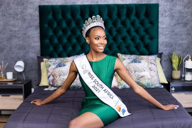 Miss South Africa 2021 Lalela Mswane (Photo: Lalela Mswane's Twitter feed)