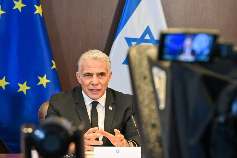 Israeli Prime Minister Yair Lapid leads the convening of the EU-Israel Association Council, Oct. 3, 2022 (Photo: Kobi Gideon/GPO)