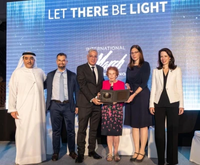 Left to right: Ahmed Obaid AlMansoori, Eitan Neishlos, Israeli Ambassador Amir Hayek, Eve Kugler, UK Consul General to Dubai Allison Hall and US Consul General to Dubai Meghan Gregonis. (Photo: 2xceed)