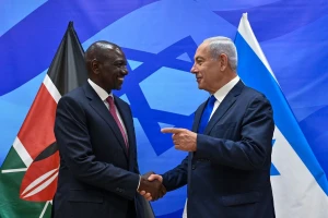 Prime Minister Benjamin Netanyahu meets with Kenyan President William Ruto, May 9, 2023 (Photo: Kobi Gideon/GPO)