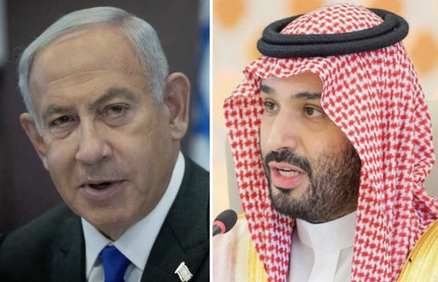 (Photo: Yonatan Sindel/Flash90, Bandar Algaloud/Courtesy of Saudi Royal Court/Handout via REUTERS)