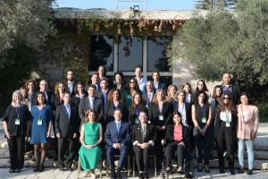 President Isaac Herzog and the Environmental Protection Ministry host the Israeli delegation to Glasgow COP26 (Photo: Amos Ben Gershom/GPO)
