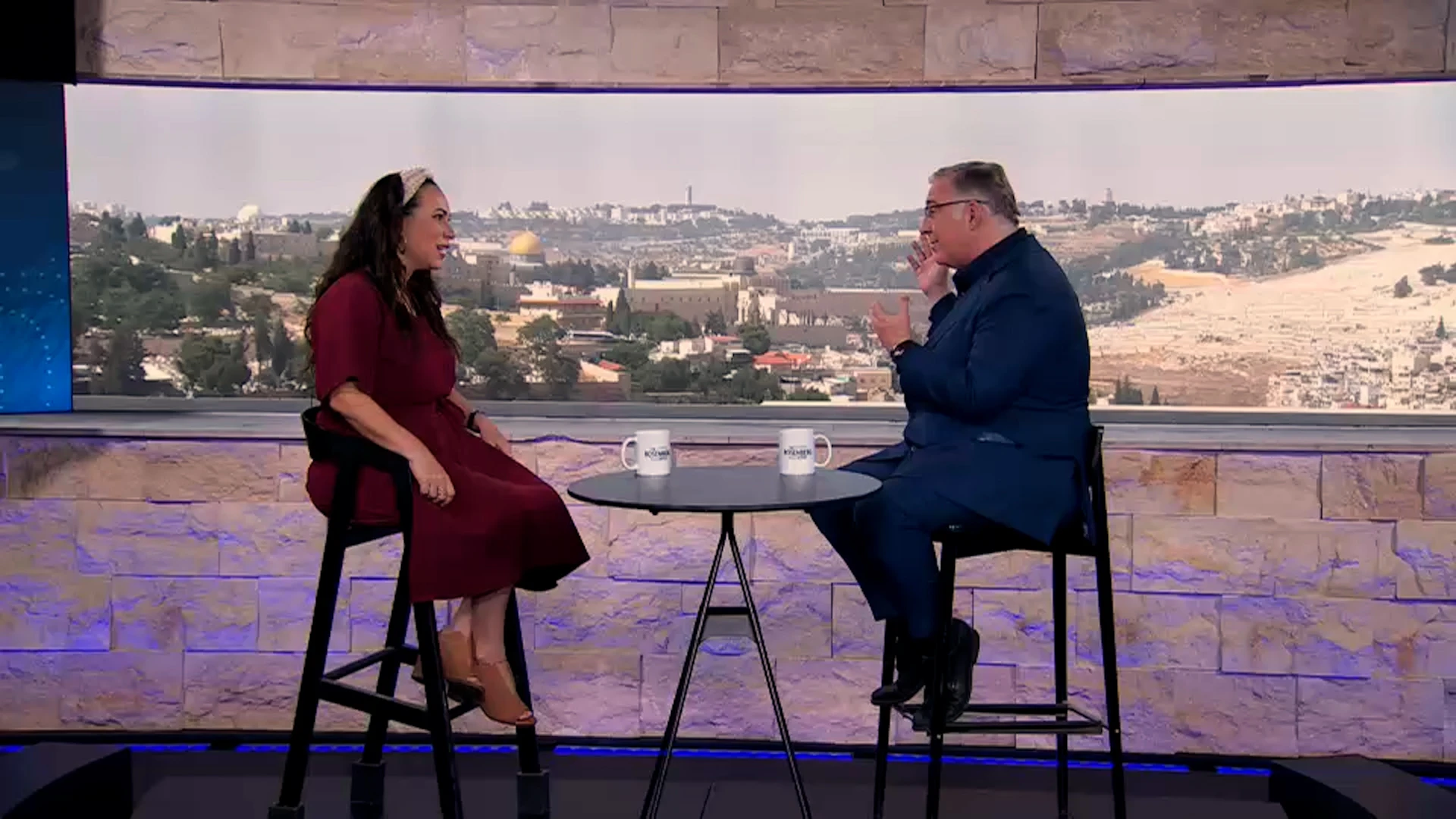 Joel Rosenberg interviews Yael Eckstein on TBN's The Rosenberg Report (Photo: Screenshot)