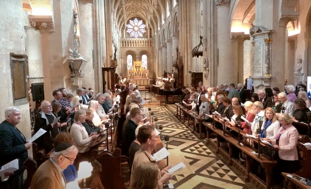 Service held at Christ Church Cathedral Oxford recalling the 800th anniversary of the 1222 Synod of Oxford (Photo: Screenshot)