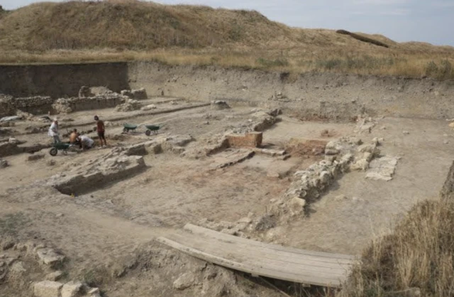 The archaeological site of the Panagoria synagogue.
(Photo: Volnodlo Pangoria Foundation)