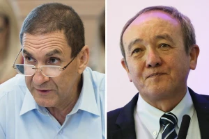 Maj.-Gen. (res.) Yiftach Ron-Tal (L), Maj.-Gen. (res.) Eliezer Cheney Marom (Photo: Flash90)